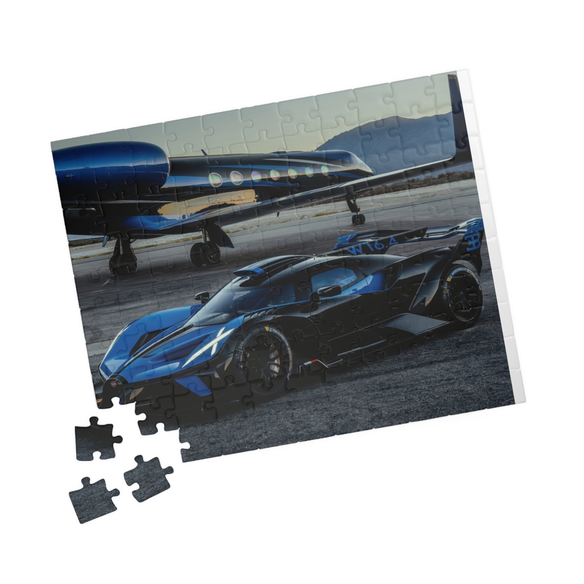 Luxury Supercar & Private Jet Jigsaw Puzzle — 110/252/520/1014-Piece Gift