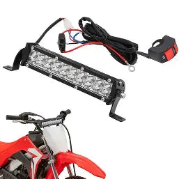 Dirt Bike Light Bar 60W 2500LM Motorcycle Headlight Light Bar Plug-Play Universal for Most 7/8" handlebar CRF110 KLX140 KLX110 TTR110 TTR110E KLX PW XR RM KX Motocross