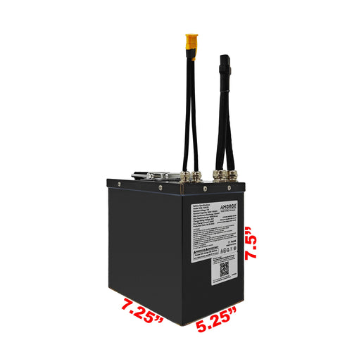 AMORGE 20S4P 72V 20AH 100A Lithium Battery Pack with Metal Box for Electric Bike